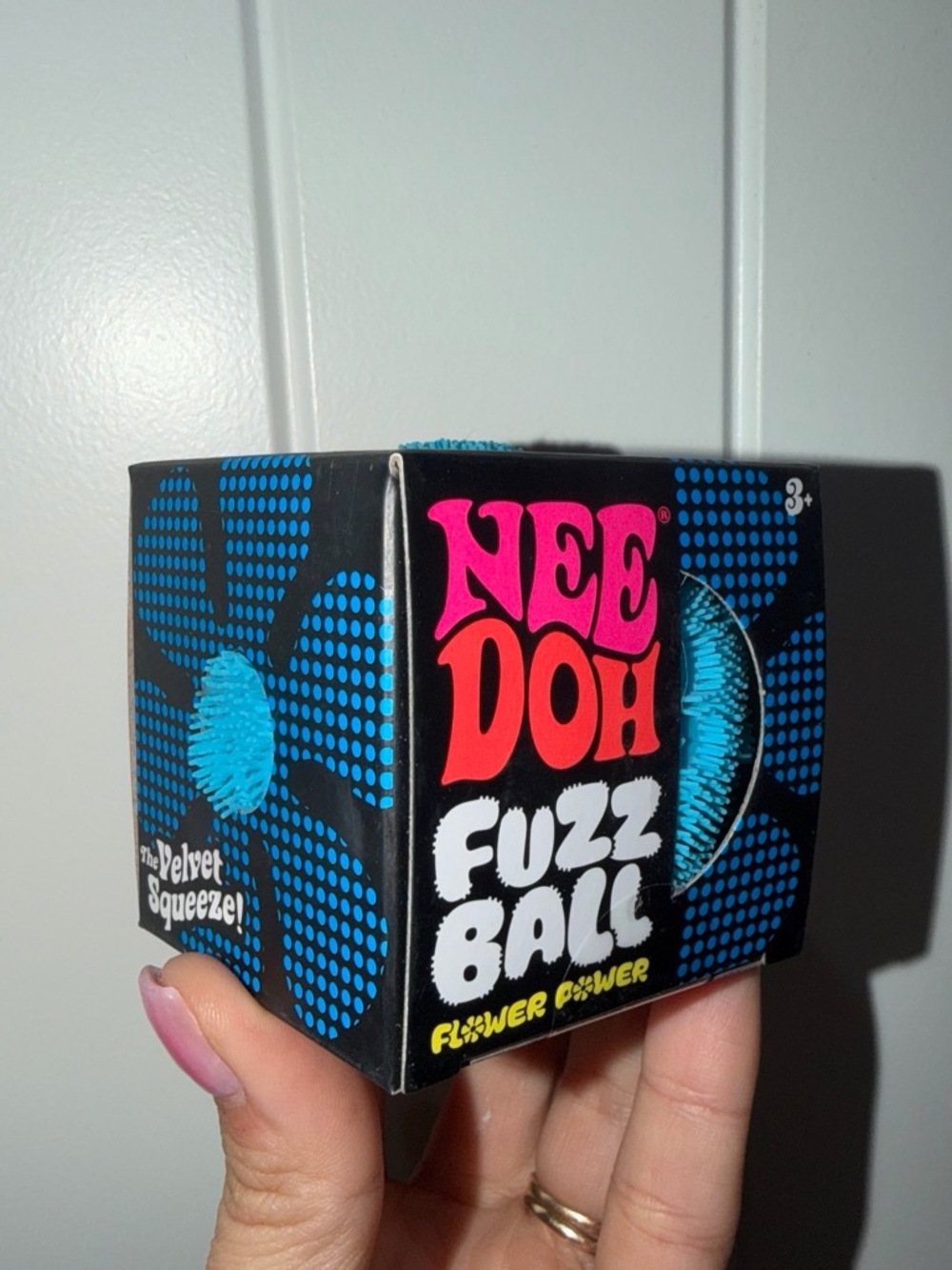 Nee Doh Fuzz Ball Kids Toy - Blue